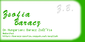 zsofia baracz business card